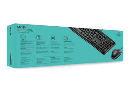 LOGITECH MK120 Desktop - US - Tastatur & Mus sæt - Amerikansk engelsk - Sort (920-002562)