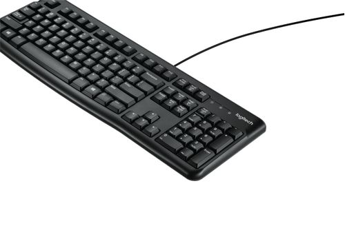 LOGITECH KEYBOARD K120 FOR BUSINESS OEM USB BLACK SILENT US- LAYOUT  US ACCS (920-002508)