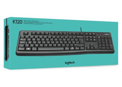 LOGITECH K120 Keyboard for Business - US - Tastatur - Amerikansk engelsk - Sort (920-002479)