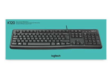 LOGITECH K120 Keyboard for Business - US - Tastatur - Amerikansk engelsk - Sort (920-002479)