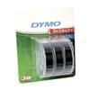 DYMO 3D Tape / 9mm x 3m / White Text / Black Tape (S0847730)