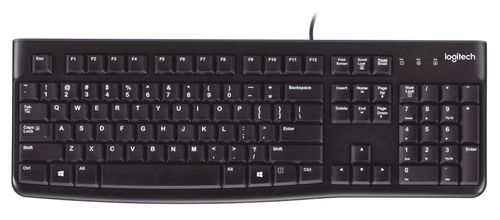 LOGITECH KEYBOARD K120 FOR BUSINESS OEM USB BLACK SILENT US- LAYOUT  US ACCS (920-002508)