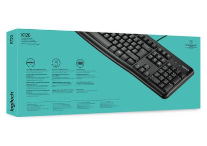 LOGITECH K120 Keyboard, Belgium (920-002482)
