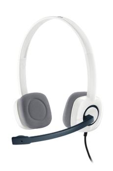 LOGITECH Stereo Headset H150 Coconut The noise-cancelling microphone reduces annoying background noise (981-000350)