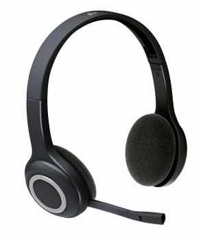 LOGITECH On-ear trådlöst headset H600 2,4GHz 6tim svart (981-000342)