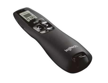 LOGITECH R700 Professional Presenter usb trådløs mottaker, 30 meter rekkevidde,  lcd skjerm, rød laserpeker (910-003506)