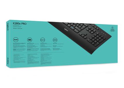 LOGITECH K280e Corded Keyboard - US - Tastatur - Amerikansk engelsk - Sort (920-005217)