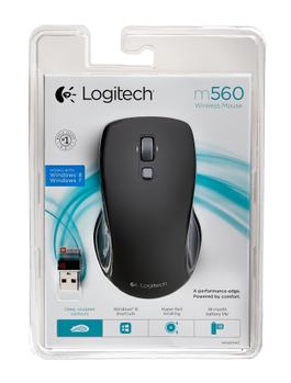 LOGITECH M560 Wireless Mouse Black (910-003882)