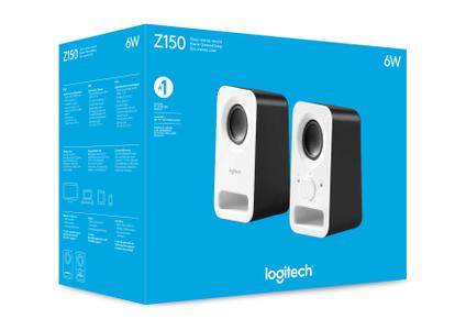 LOGITECH Z150 White - 2.0 Kanal - Sort (980-000815)