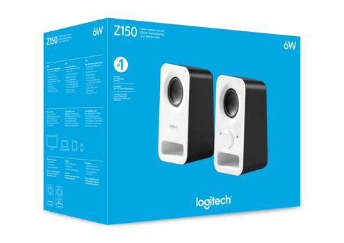 LOGITECH Z150 Speaker 2.0 6Watt Snow White Black (980-000815)