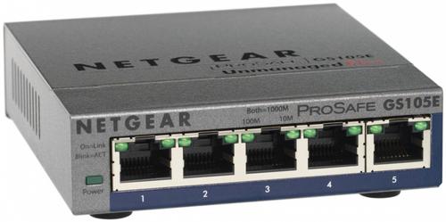 NETGEAR GS105E Prosafe 5-Port Gigabit  (GS105E-200UKS)