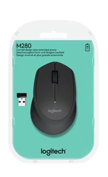 Logitech M280 - mus - 2.4 GHz - svart (910-004287)