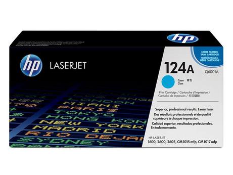HP 124A - cyan - original - LaserJet - tonerpatron (Q6001A) (Q6001A)