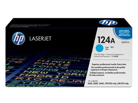HP 124A cyan original LaserJet-tonerkassett (Q6001A)