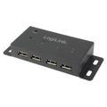 LOGILINK USB 2.0 Hub, 4-port, metal, 