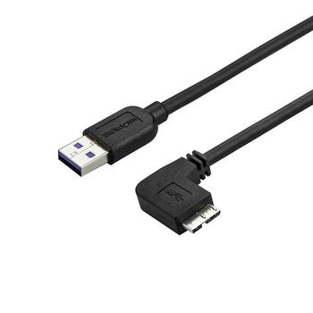 STARTECH 2M A TO RIGHT ANGLE MICRO USB CABLE SLIM 5 GBPS CABL (USB3AU2MRS)