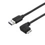 STARTECH 2M A TO RIGHT ANGLE MICRO USB CABLE SLIM 5 GBPS CABL