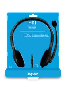 LOGITECH H111 Stereo Headset - Black (981-000593)