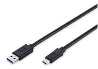 ASSMANN Electronic USB type C-kabel - USB-type A til 24 pin USB-C - 1 m (AK-300136-010-S)