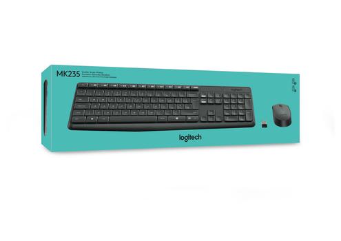LOGITECH MK235 Wireless Keyboard and Mouse Combo, GREY, US (920-007931)