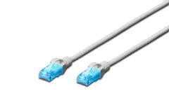 DIGITUS CAT5E U-UTP PAT.CABLE 1M GREY CU PVC AWG 26/7 NS