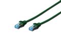 DIGITUS Patchkabel KAT5E 0,5 m SF-UTP Grøn, m/skærm, han:han