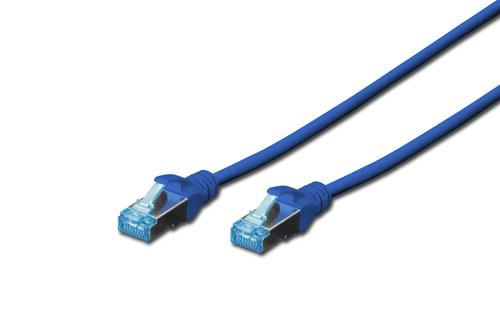 DIGITUS CAT 5e SF-UTP patch cord Cu PVC AWG 26/7 length 0.5 m color blue NS (DK-1531-005/B)
