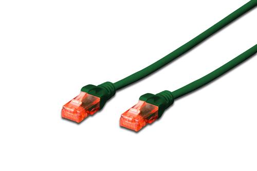 DIGITUS CAT 6 U/UTP PATCH CABLE AWG 26/7 GREEN 0.25M (DK-1617-0025/G)