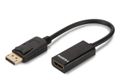 DIGITUS ASSMANN DisplayPort Adapter - Video / lyd adapter - DisplayPort / HDMI - 28 AWG - DisplayPort (han) - 19-pin HDMI (hun) - 15 cm - dobbelt afskærmet - ( DisplayPort 1.2 ) - sort