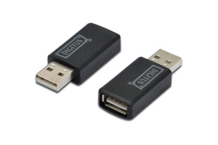 ASSMANN Electronic Digitus USB Ladeadaptor,  USB han til USB hun, Sort (306498)