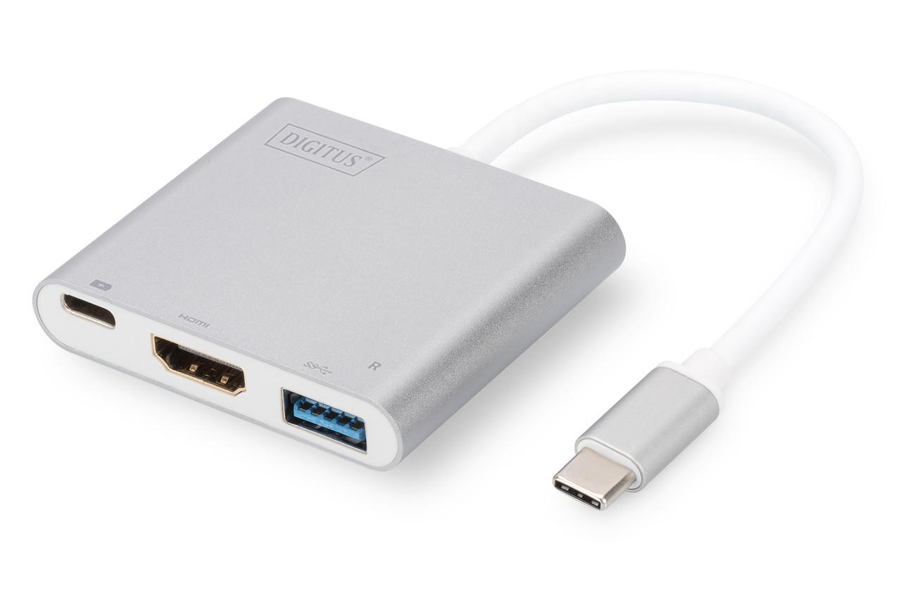 Адаптер USB Type-c to HDMI 2.0. USB Hub HDMI. Hama 200117 5-in-1 USB-C Multiport 3 x USB-A USB-C HDMI.