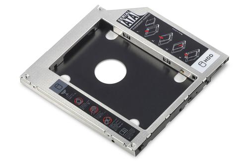 DIGITUS 2nd SSD/HDD Caddy SATA to SATA III Support, s 2.5" SSD or HDD with SATA I-III (DA-71108)