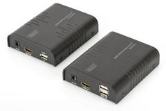 DIGITUS HDMI KVM Extender over IP, set, 120m, 1080p