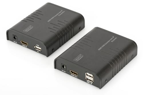 DIGITUS HDMI KVM Extender over IP, set, 120m, 1080p (DS-55202)
