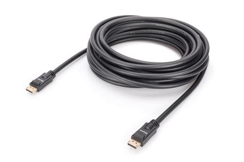ASSMANN Electronic Digitus DisplayPort Cable W/Amp. M/M. Black. 10m (AK-340105-100-S)