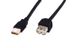 ASSMANN Electronic USB kabel 5,0m, USB 2.0, Classic, sort, (A han:A hun) støbte stik
