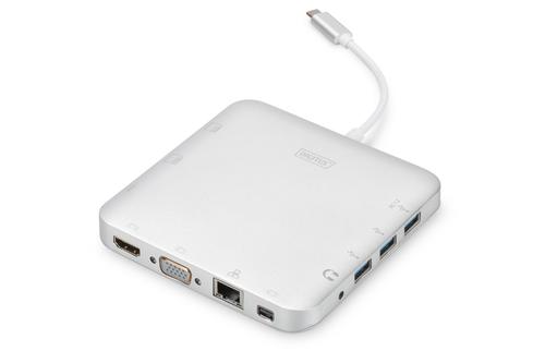 DIGITUS USB-C 11-in-1 MultiHub White (DA-70863)