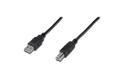 ASSMANN Electronic Digitus USB2.0 Cable Type A-B. M/M. Black. 1.0m