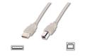 ASSMANN Electronic Digitus USB2.0 Cable Type A-B. M/M. Black. 3.0m