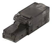 DELTACO RJ45 plug Cat6A, unshielded,  tool-less,  grey (MD-105)