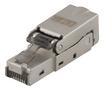 DELTACO RJ45 plug Cat6A, shielded, tool-less, metal