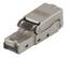 DELTACO RJ45 plug Cat6A, shielded, tool-less,  metal