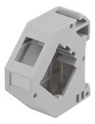 DELTACO Keystone holder for DIN rail, shielding, plastic, gray