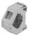 DELTACO Keystone holder for DIN rail, shielding,  plastic, gray