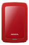 A-DATA ADATA AHV300 1TB External HDD USB3.1 Red