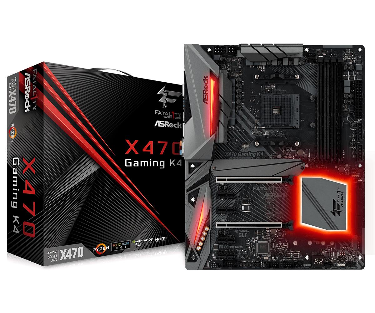 Asrock X470 Fatal1ty Gaming K4 Amd X470 Mainboard Sockel Am4 Treg