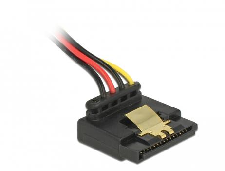 DELOCK Cable SATA 15 pin power plug with latching function > 2 x SATA 15 pin (60170)