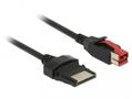 DELOCK PoweredUSB cable male 24 V > 8 pin male 2 m for POS printers and termi (85478)