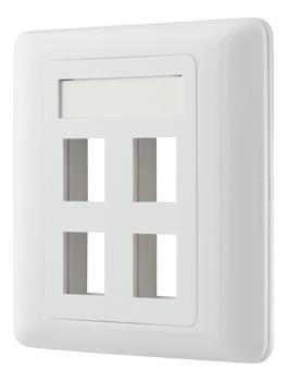 DELTACO blank cover for Keystone ports, 5-pack, white (VR-228)