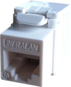 SOLAR PLUS Konnektor kat 6A UTP keystone, tool-less,  farve: hvid (DK-KS6AUW)